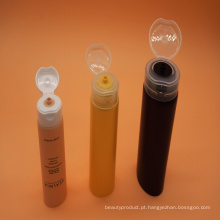 Embalagem tubo branco para creme de cuidados da pele com tampa Flip-Top plástica do cosmética